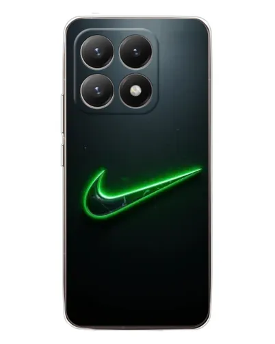 Чехол для Xiaomi 15T с картинкой «Неоновый контур Nike»
