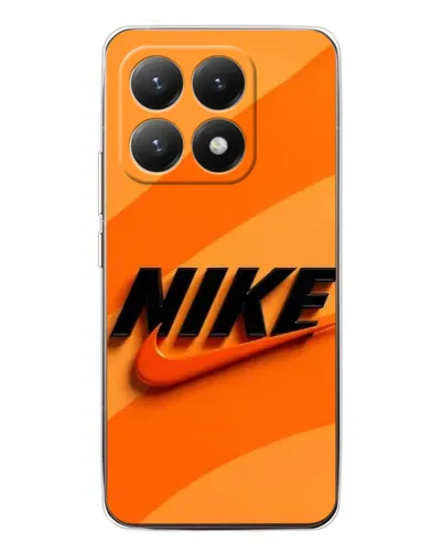 Чехол для Xiaomi 15T с картинкой «Оранжевый драйв Nike»