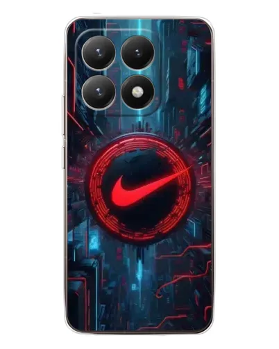 Чехол для Xiaomi 15T с картинкой «Техногенный стиль Nike»