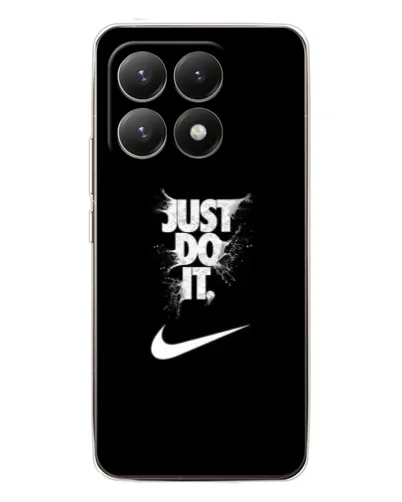 Чехол для Xiaomi 15T с картинкой «Текстовый принт Nike»