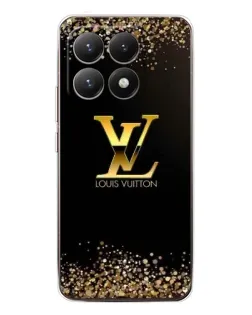 Чехол для Xiaomi 15T с картинкой «LV — золотые искры»
