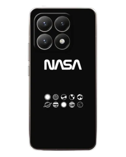 Чехол для Xiaomi 15T с картинкой «NASA — технический принт»