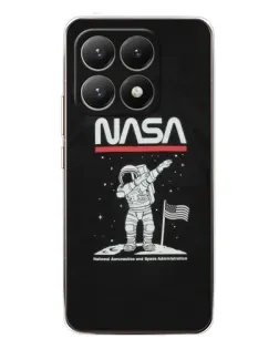 Чехол для Xiaomi 15T с картинкой «NASA — шагаем по Луне»