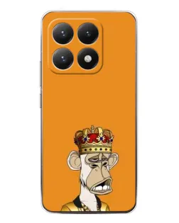 Чехол для Xiaomi 15T с картинкой «Золотая обезьяна Bored Ape»