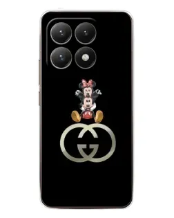 Чехол для Xiaomi 15T с картинкой «Минни Маус на лого»