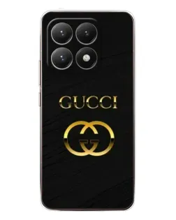 Чехол для Xiaomi 15T с картинкой «Золотой логотип Gucci»