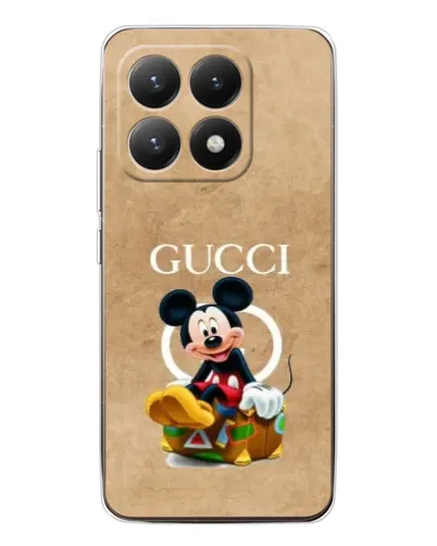 Чехол для Xiaomi 15T с картинкой «Микки Маус Gucci — крафт» Чехол для Xiaomi 15T с картинкой «Микки Маус Gucci — крафт»