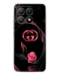 Чехол для Xiaomi 15T с картинкой «Gucci — неоновая роза»