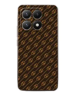 Чехол для Xiaomi 15T с картинкой «Gucci — золотые диагонали»