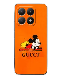 Чехол для Xiaomi 15T с картинкой «Микки Маус Gucci — оранж» Чехол для Xiaomi 15T с картинкой «Микки Маус Gucci — оранж»