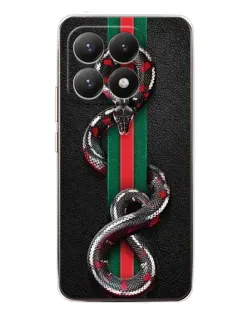 Чехол для Xiaomi 15T с картинкой «Gucci — змея на полосе» Чехол для Xiaomi 15T с картинкой «Gucci — змея на полосе»
