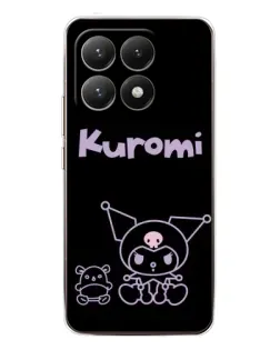 Чохол для Xiaomi 15T з картинкою «Kuromi — чорний мінімалізм»