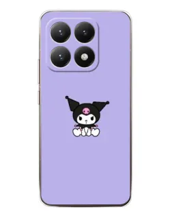 Чохол для Xiaomi 15T з картинкою «Kuromi — фіолетовий мінімалізм»