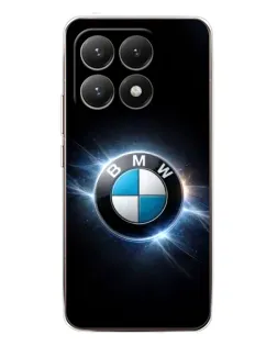 Чехол для Xiaomi 15T с картинкой «BMW — неоновое сияние»