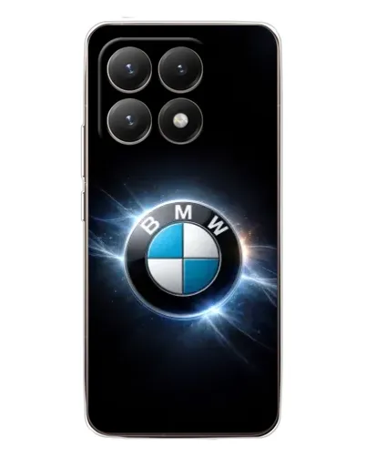 Чехол для Xiaomi 15T с картинкой «BMW — неоновое сияние»