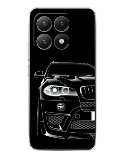 Чехол для Xiaomi 15T с картинкой «Темный силуэт BMW»