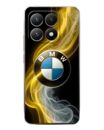 Чехол для Xiaomi 15T с картинкой «Золотистый дым BMW»