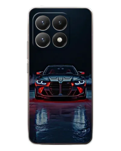 Чехол для Xiaomi 15T с картинкой «BMW на мокрой дороге»