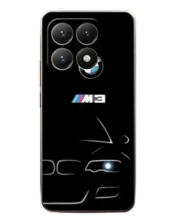 Чехол для Xiaomi 15T с картинкой «Минималистичный принт BMW M3»