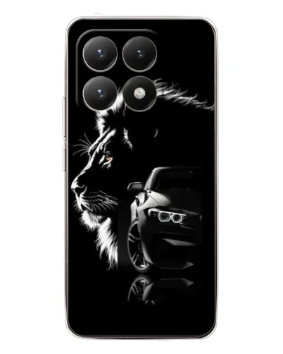 Чехол для Xiaomi 15T с картинкой «BMW и лев»