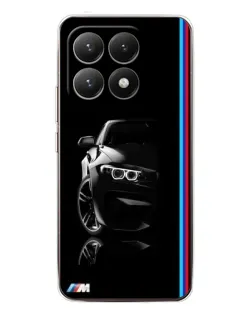 Чехол для Xiaomi 15T с картинкой «Силуэт BMW в темноте»