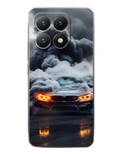Чехол для Xiaomi 15T с картинкой «BMW в дыму»