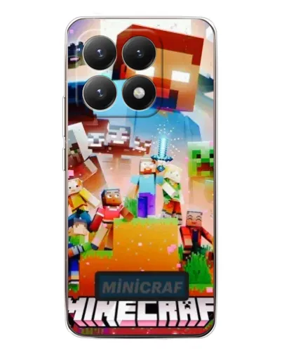 Чехол для Xiaomi 15T с картинкой «Minecraft герои игры»