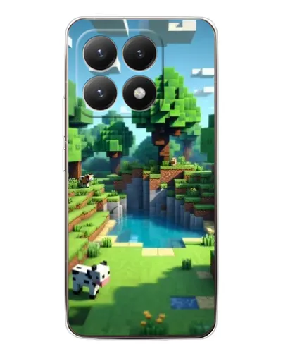 Чехол для Xiaomi 15T с картинкой «Minecraft летний день»