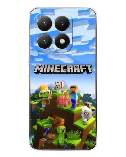 Чехол для Xiaomi 15T с картинкой «Minecraft классический мир»