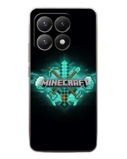 Чехол для Xiaomi 15T с картинкой «Minecraft Diamond лого»