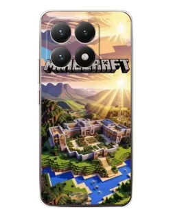 Чехол для Xiaomi 15T с картинкой «Minecraft панорама»