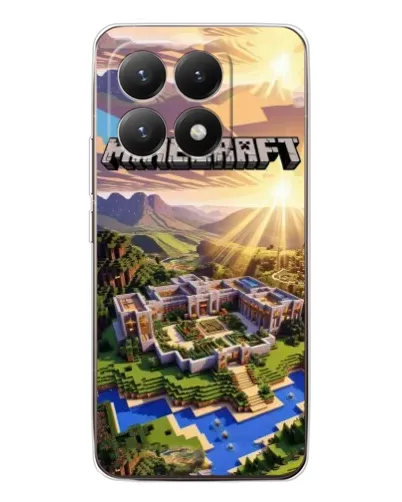 Чехол для Xiaomi 15T с картинкой «Minecraft панорама»