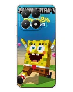 Чехол для Xiaomi 15T с картинкой «Губка Боб Minecraft» Чехол для Xiaomi 15T с картинкой «Губка Боб Minecraft»