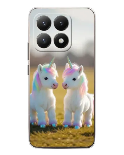 Чехол для Xiaomi 15T с картинкой «Пара единорогов»