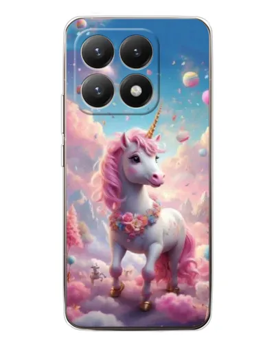 Чехол для Xiaomi 15T с картинкой «Единорог среди облаков»