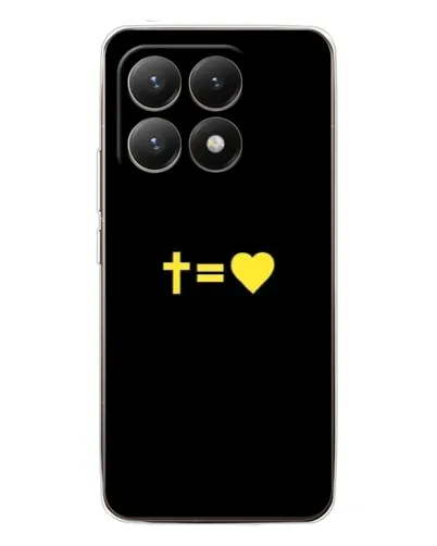 Чехол для Xiaomi 15T с картинкой «Сердце и Крест»