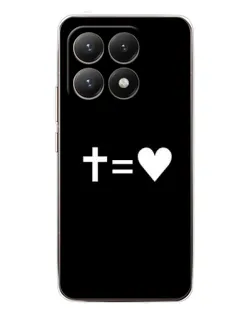 Чехол для Xiaomi 15T с картинкой «Крест и Сердце»