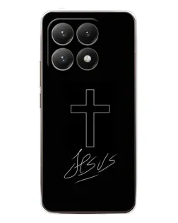Чехол для Xiaomi 15T с картинкой «Графический крест Jesus» Чехол для Xiaomi 15T с картинкой «Графический крест Jesus»