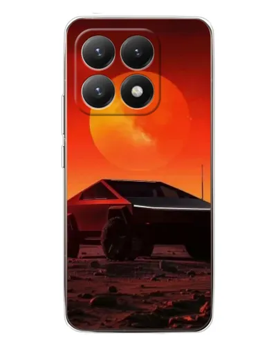 Чехол для Xiaomi 15T с картинкой «Cybertruck на Марсе»