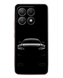 Чехол для Xiaomi 15T с картинкой «Силуэт Tesla Night»