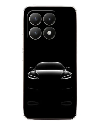 Чехол для Xiaomi 15T с картинкой «Силуэт Tesla Night»