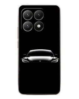 Чехол для Xiaomi 15T с картинкой «Фары Tesla Night»