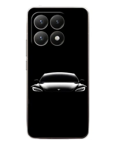 Чехол для Xiaomi 15T с картинкой «Фары Tesla Night»
