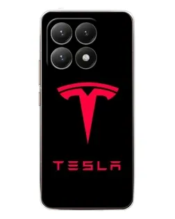 Чехол для Xiaomi 15T с картинкой «Tesla Red Logo»