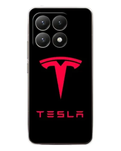 Чехол для Xiaomi 15T с картинкой «Tesla Red Logo»