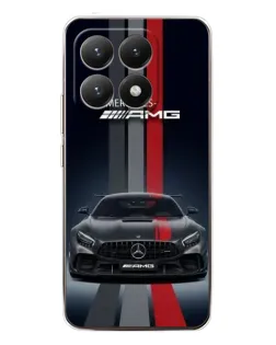 Чехол для Xiaomi 15T с картинкой «Mercedes — белый карбон»