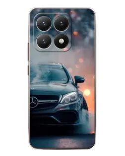 Чехол для Xiaomi 15T с картинкой «Mercedes — ночной город»