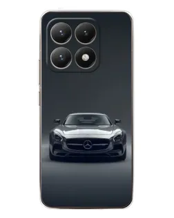 Чехол для Xiaomi 15T с картинкой «Mercedes на черном»