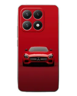 Чехол для Xiaomi 15T с картинкой «Красный Mercedes AMG»