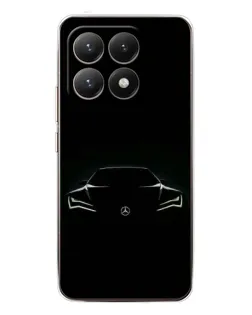 Чехол для Xiaomi 15T с картинкой «Mercedes — силуэт авто» Чехол для Xiaomi 15T с картинкой «Mercedes — силуэт авто»